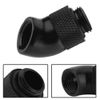 XZWT-J45 G1/4" Thread 45 Degree Bend Angle Rotary Fitting Adapter Replacement for CPU Water Cooling Heatsink