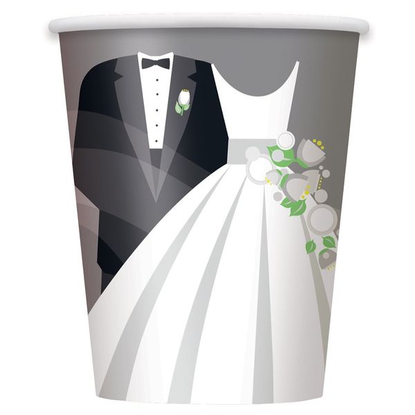 Unique 45746 Tableware, Paper, Gray, White, Black, Green