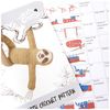 KNITTY CRITTERS Sammi Sloth, Sand