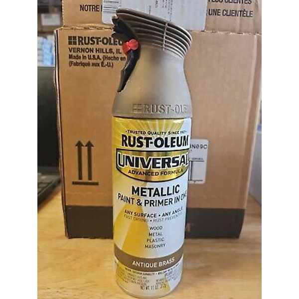 Rust-Oleum 260728 Spray Paint, Antique Brass, Metallic, 11 Oz