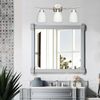 MingBright 3-Light Vanity Light Fixture Bathroom Interior Lamp Brushed Nickel