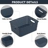 Cand Plastic Storage Basket Bin, 6 Packs Small Organizing Basket for Desktop