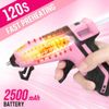 WORKPRO 3.6V Rechargeable Cordless Hot Glue Gun Fast Preheating 20PC Stick USB-C