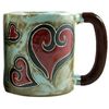 Mara Stoneware Mug - Hearts - 16 oz