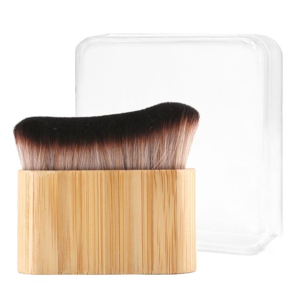 Orybot Self Tan Brush-Kabuki Brush for Body，Sunscreen Brush，Blusher, Shadow, Powder,Bronzer and FoundationBrush，Makeup Brushes for Face and Body（Bamboo）