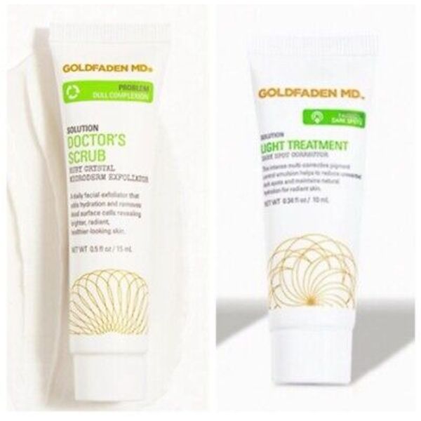 Bundle of Goldfaden MD Light Treatment Dark Spot Corrector & Doctors Scrub, NEW