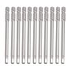sourcing map 10 Pcs 1/4" x 100mm x 4mm Magnetic Hex Hexagon Screwdriver Bits Gray