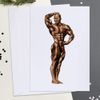 Large (A4) 'Bodybuilder' Blank Greeting Card (GC00034783)