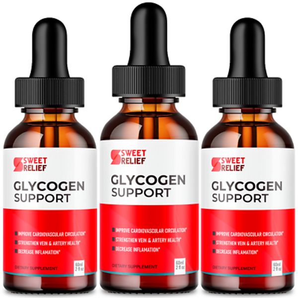 Sweet Relief Glycogen Support Blood Formula Supplement Drops (3 Bottles)