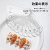 nalaina Nail Art Strips (10 Pieces) Nail Sample Display Board Exhibition Board Nail Tip Stick with Magnet Swatch Board Sample Chip Adhesive Board for Nail Tips Transparent