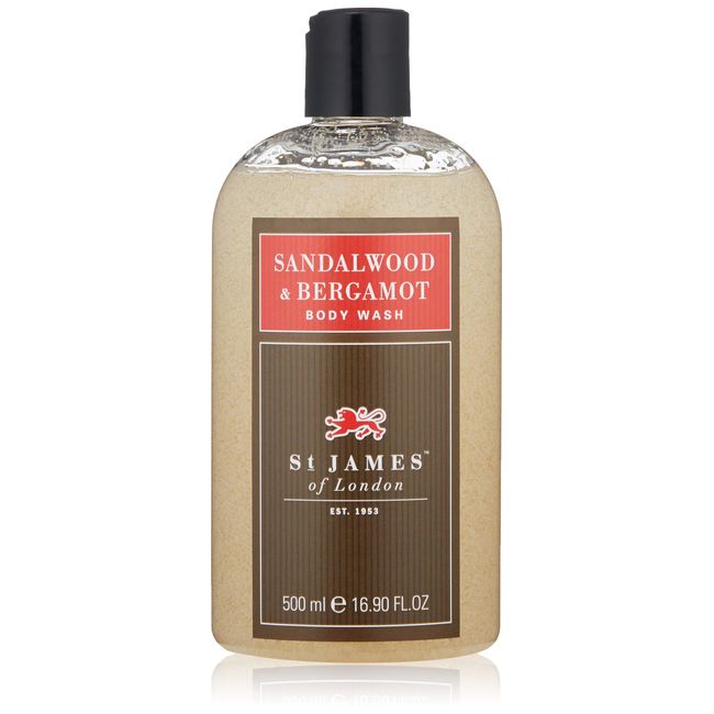 St James of London Sandalwood & Bergamot Body Wash, 16.9 Fl Oz