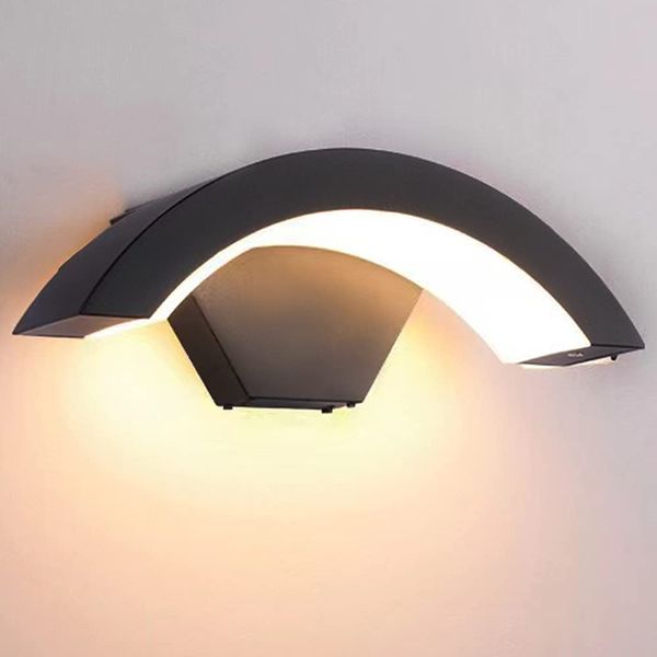 WICKT Bracket Light, Outdoor LED Porch Light, Entrance Light, Security Light, Wall Light, Indirect Lighting, Interior Lighting, Porch Light, Exterior Light, Entrance Light, 18W, Entrance Light,