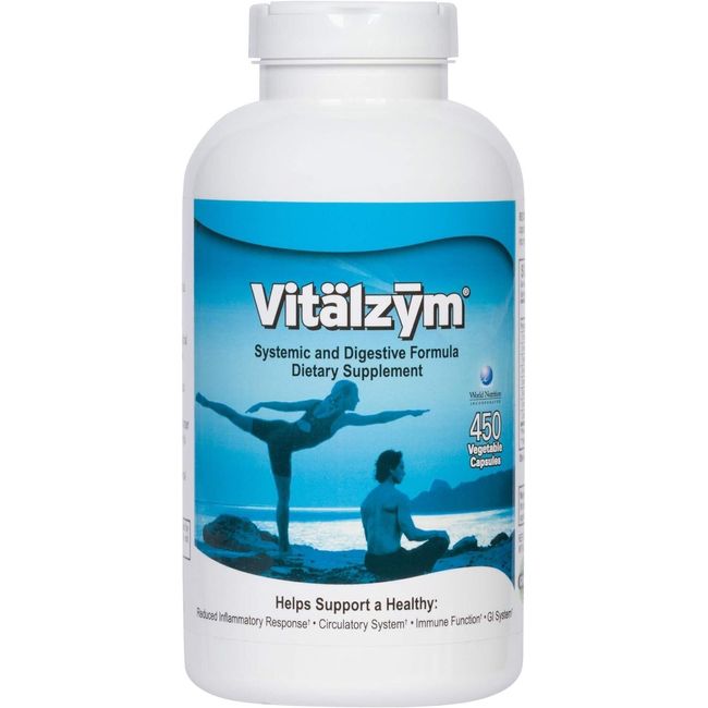 VITÄLZYM Original Proteolytic Systemic Digestive Enzyme Formula 450 Capsules