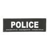 Interchangeable Patches, 1 pair, POLICE, Size: Small, Black