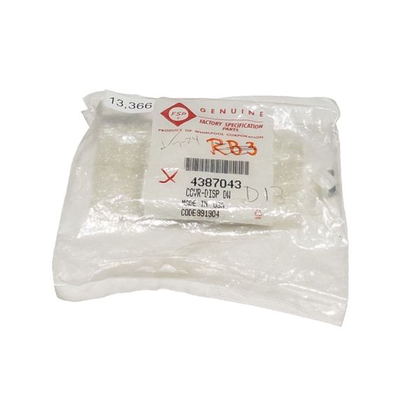Whirlpool 4387043 Dishwasher Detergent Dispenser Cover