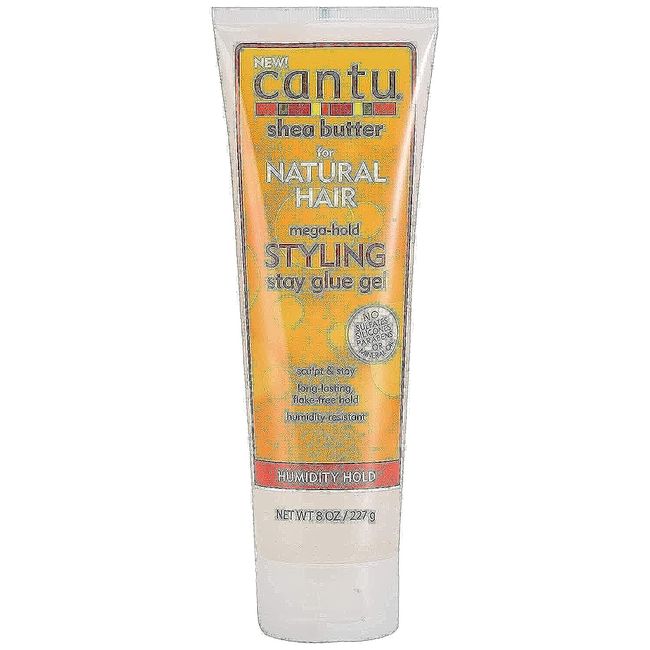 Cantu Natural Hair Styling Gel Stay Extreme Hold Tube, 8 Oz