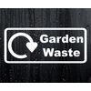 Bin Sticker Garden Waste Only Refuse Wheelie Compost Bin Warning Decal – Large