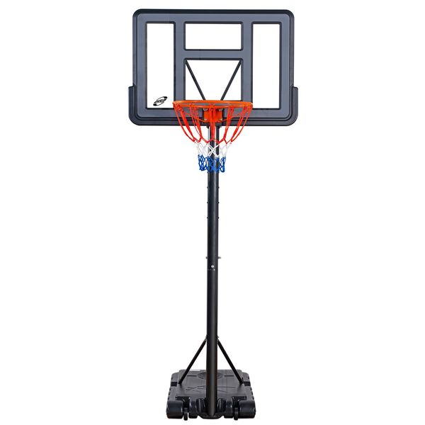 G GX9 Portable Basketball Hoop,4.8 to 10ft Height Adjustable Basketball Goal,Basketball Hoop Outdoor with 44" Shatterproof PC Backboard,Basketball Hoop & Goal for Kids/Tees/Adults