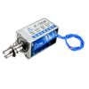 uxcell JF1253B DC24V 450mA 42N 10mm Stroke Pull Push Type Open Frame Linear Motion Solenoid Electromagnet
