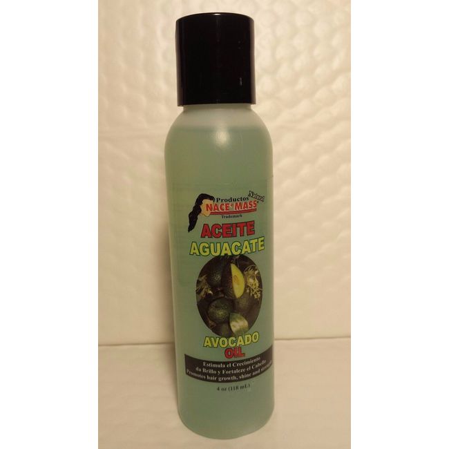 AVOCADO OIL NACE   MASS 4 OZ  ACEITE AGUACATE PROMOTES HAIR GROWTH