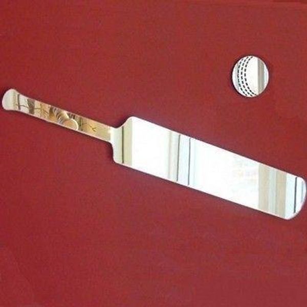 Servewell Cricket Bat Wall Mirror - 12 x 3 cm