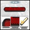 Hihaha Universal Reflector Self Adhesive for Motorcycle Scooter Bicycle Red Durable Material
