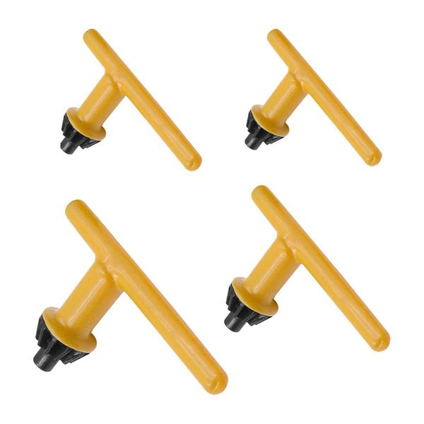 4 PCS Drill Chuck Key Set Carbon Steel T Shape Replacement Chuck Keys for Drill Wrench for Electric Drill Clamping Tool