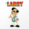 CafePress 00Larry Small Die Cut Sticker, 3"x4" Clear