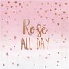 Creative Converting Rosé All Day Napkins, 6.5", Pink