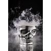 Kruzer Kustom Kaddy Chrome Skull Motorcycle Cup Holder