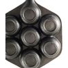 Norpro Cast Iron Stuffed Pancake Pan, Munk/Aebleskiver, 2" / 5cm diameter, Black