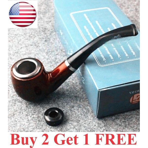 Pipe Red Wood Grain Dual Use Cut Tobacco Cigarette Resin Pipe Filtration Health