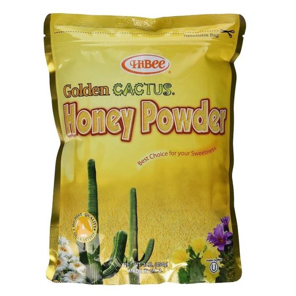 Hi-B Golden Cactus Honey Powder Honey Powder 454g X 4 Packs Made in USA Kosher Certified USA Free Shipping, 4pcs