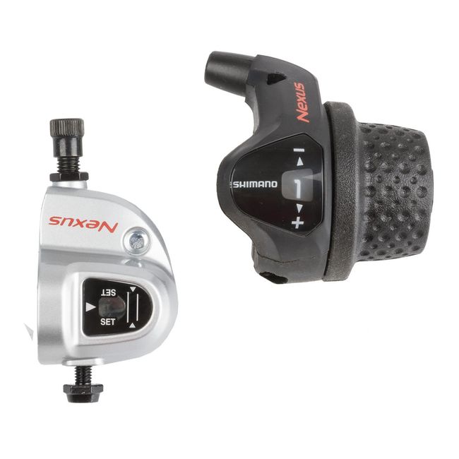 SHIMANO Nexus 3-Speed Twist Shifter Set, Black