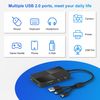 Memory Stick pro Duo Adapter Reader - 8 in 1 SD/TF/MS/CF/XD Card Reader for iPhone/Computer/USB C Device, Lightning+USB A+USB C Multi Memory Card Reader with 3 USB 2.0 Ports, XD Picture Card Reader