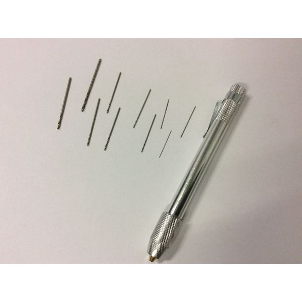 Standard Drill Torch Tip set, Pocket clip and 12 bits