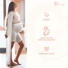 Be Mammy Women's Maternity Fashion High Waist Maternity Shorts Without Side Seams Underwear Pregnancy 06 15, White