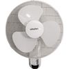 Branded 16" 40cm Oscillating Wall Mounted Air Cool Fan with 3 Speed Settings, Timer & Remote Control (White)