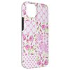 iPhone 14 Plus Quilt Patchwork Collage Summer Bows Rose Pink Floral Collage Case