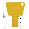 SUL Meter Box Key - Plastic Utility Key - Electric Meter Key - Gas Meter Key - Triangle Socket Spanner Key - 20 Pack – Yellow