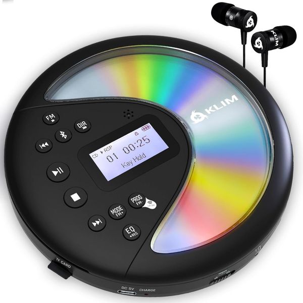 Discover + Portable CD Player Walkman with Long-Lasting Battery + New 2024 + wit