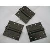 3-Commercial Spring Hinges Dark Gray 4 1/2" x 4 1/2" with square corners 