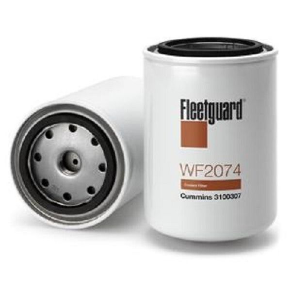 Fleetguard Water Spin-On Filter - WF2074 - 1 Unit-Image front/bottom view