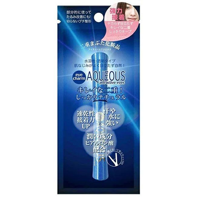 Eye Charm Aqueos Type Double Glue Transparent Clear Inconspicuous Adhesive Rubber Latex Free Quick Drying Adhesive Waterproof Lyon Planning  Non-standard Mail Shipping [△Within Standards]/4560130653447