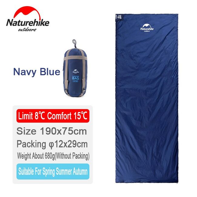 Portable Adult Kids Sleeping Bag, 3 Seasons Compact Single Sleeping Bag For  Camping Hiking Outdoor Travel Waterproof Envelope Sleeping Bag(navy Bl