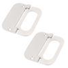 Sourcingmap Cupboard Drawer Metal Flush Mount Door Pull Handle Silver Tone 2pcs