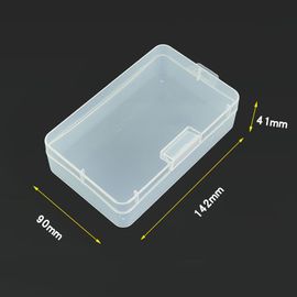 1pc Rectangular Plastic Transparent With Lid Storage Box