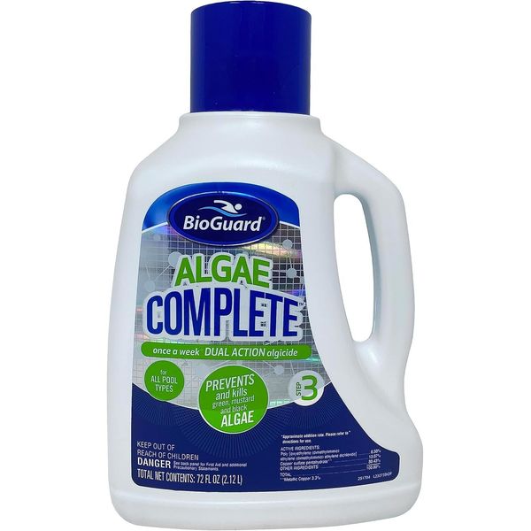 BioGuard Algae Complete 2L Dual Action Algaecide Non-Staining&Non Foaming 72oz