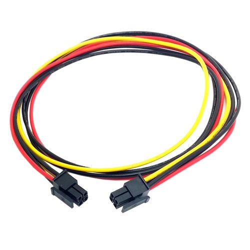 NFHK ATX Molex Micro Fit Connector 4Pin Male to 4Pin Male Power 20AWG Cable 60cm Pitch 3.00mm