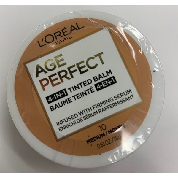Loreal Age Perfect 4-In-1 Tinted Balm Foundation, Medium (10)